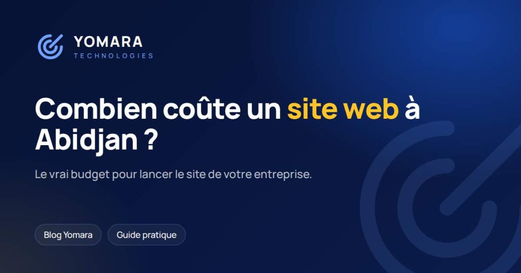 Combien coûte un site web à Abidjan ?