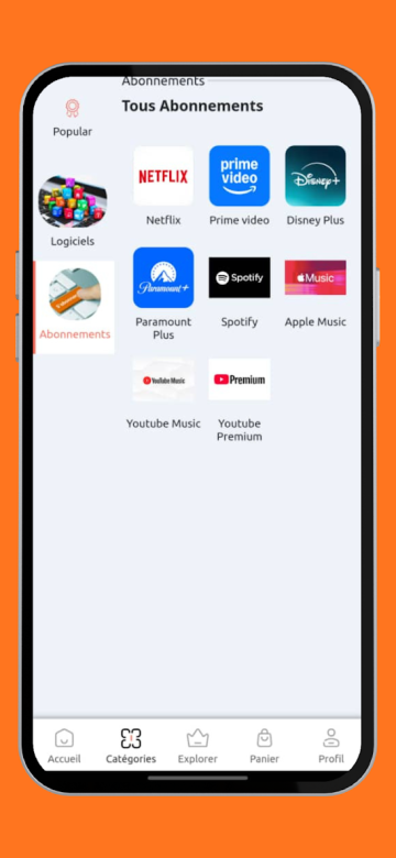 Application Yomara Shop